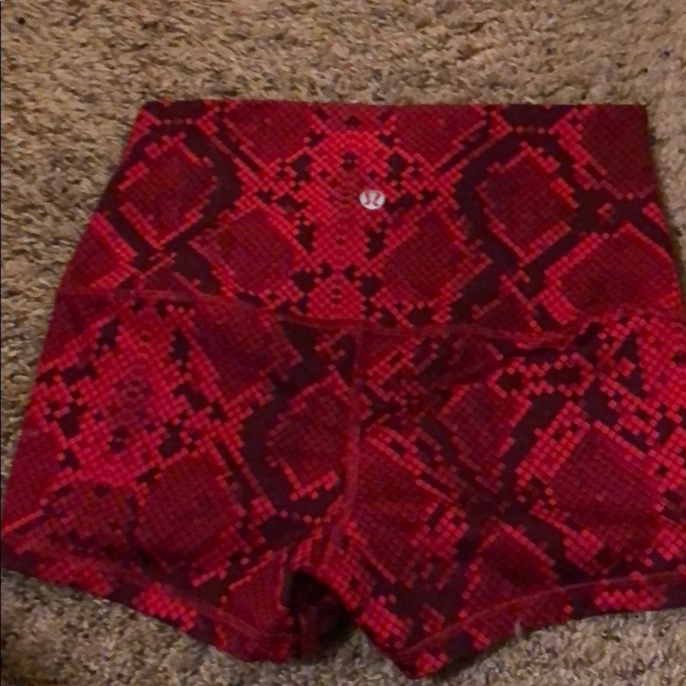 Red high waisted spandex